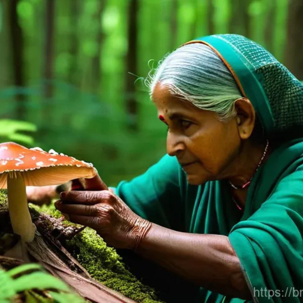 버섯 소재의 유해성 평가 - Hidden Dangers: Identifying Poisonous Mushrooms**
"A serene, sun-dappled scene in a lush, green Ben...